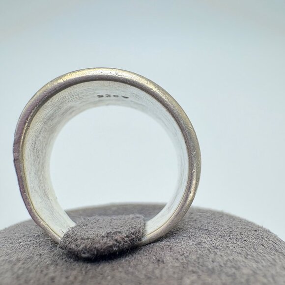 VTG Solid Sterling Silver 925 Tapered Cigar Band Ring Size 6.25 - Picture 6 of 13